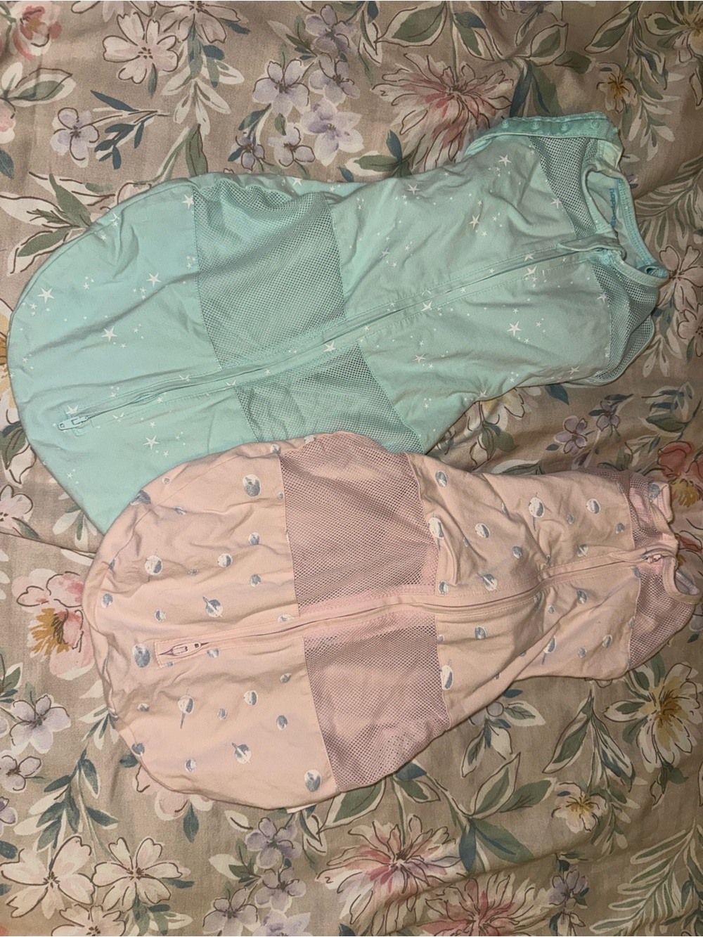Mint Star Kids Sleep Sack Swaddle - Soft Zip-Up Pajama